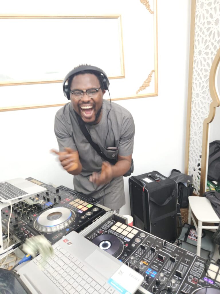 Soundjdon at decks smiling