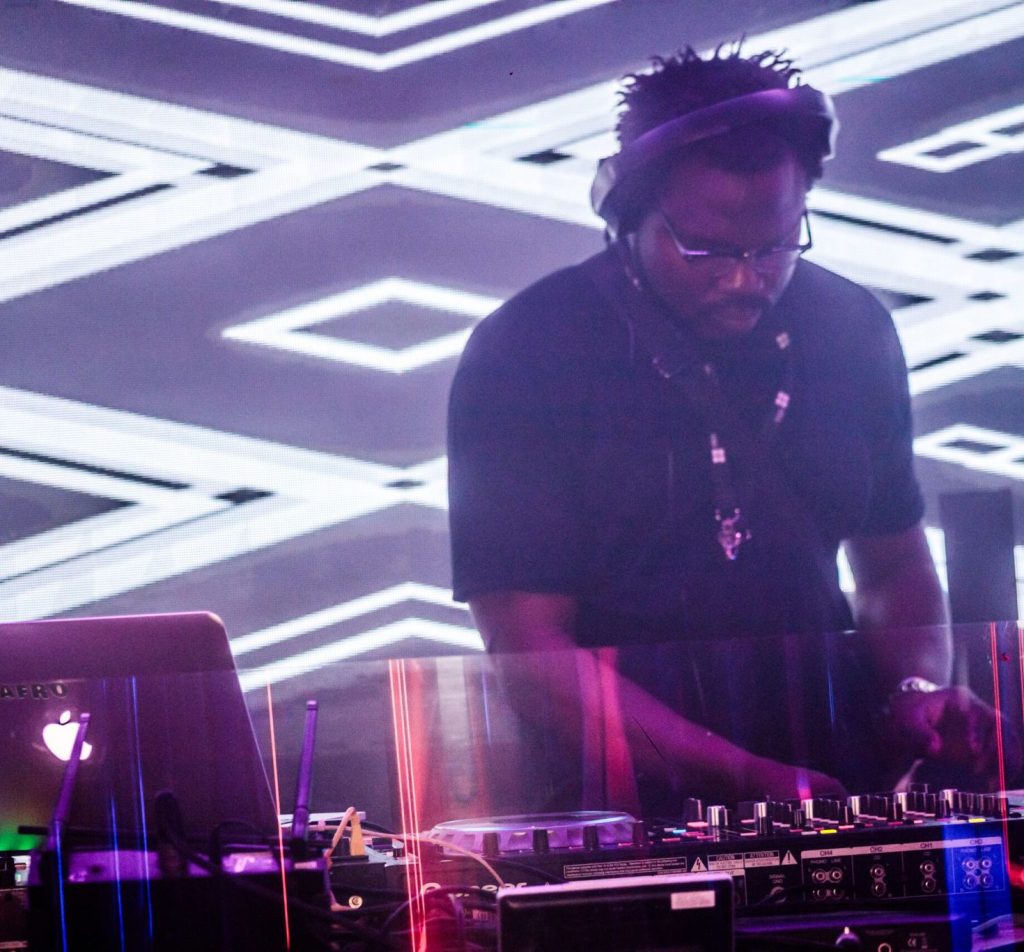 Soundjdon at decks in a cool club