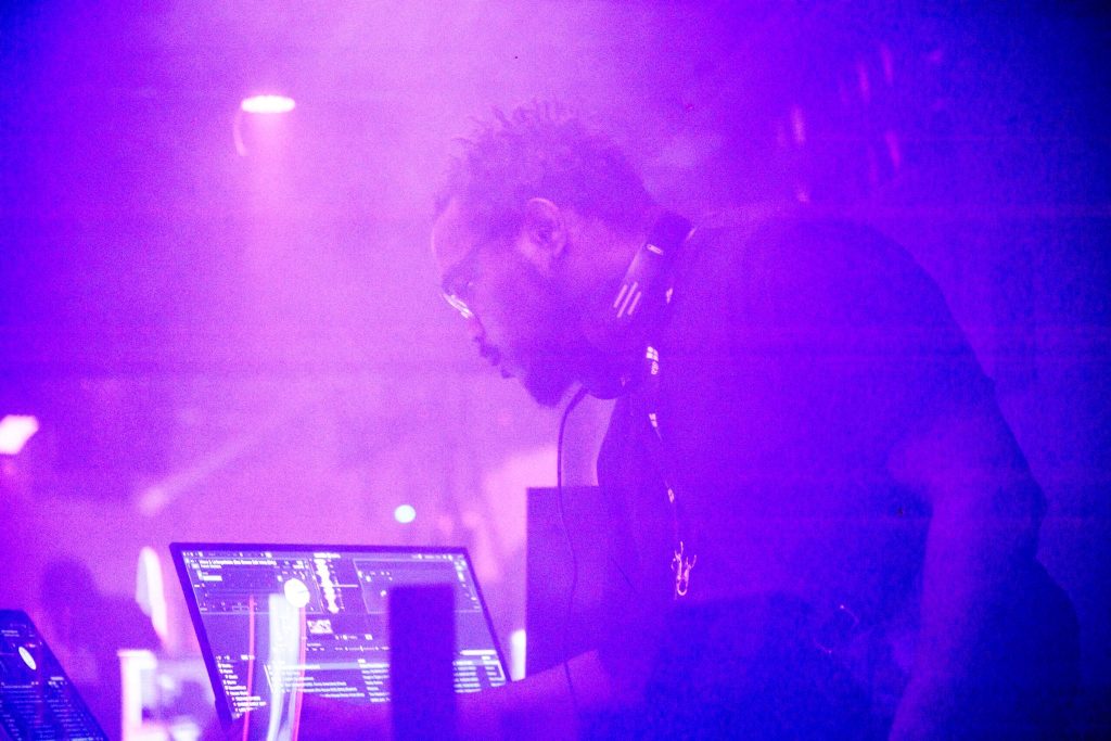 Soundjdon at decks in a cool club